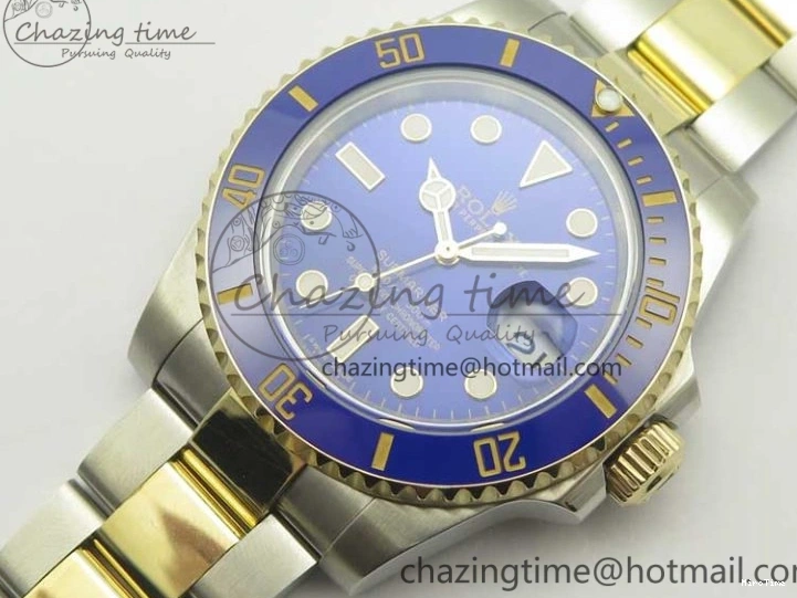 MiroTime 0410 Affordable Submariner 116613 LB Noob 1:1 Best Edition YG Wrapped Bezel Blue Dial on SS YG Bracelet A2836 V 3413